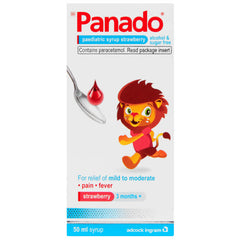 Panado Paediatric Syrup Strawberry 50ml
