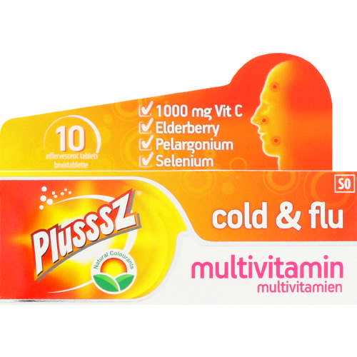 Plusssz Cold And Flu Effervescent Tabs 10's