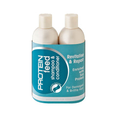 Protein Feed Revitalise & Repair Shampoo & Conditioner For Damaged & Brittle Hair 800ml Vp