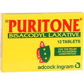 Puritone Bisacodyl Laxative 12 Tablets