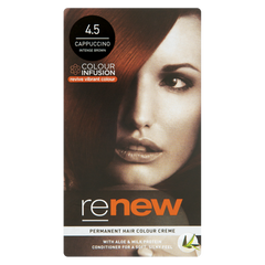 Renew Colour Infusion Permanent Hair Colour Creme Cappuccino Intense Brown 4.5