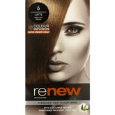 Renew Colour Infusion Permanent Hair Colour Creme Latte Very Light Brown 6