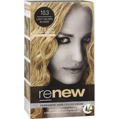 Renew Colour Infusion Permanent Hair Colour Creme Light Golden Blonde 10.3