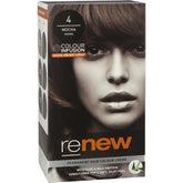 Renew Colour Infusion Permanent Hair Colour Creme Mocha Brown 4