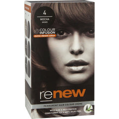 Renew Colour Infusion Permanent Hair Colour Creme Mocha Brown 4