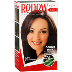 Renew Colour Lock Permanent Colour Creme Burgundy 3.16