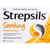 Strepsils Soothing Throat Lozenges Honey & Lemon Lozenges 8s