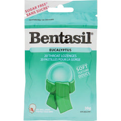 Bentasil Sugar Free Throat Lozenges Eucalyptus 20 Lozenges