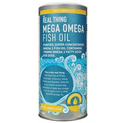 The Real Thing Mega Omega Fish Oil Lemon 200ml