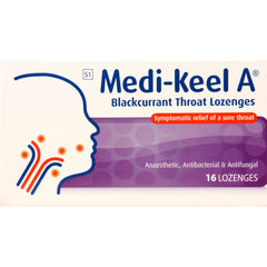 Throat Lozenges Blackcurrant 16 Lozenges