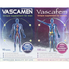 Vascamen 90's & Vascafem 100's Combo Pack