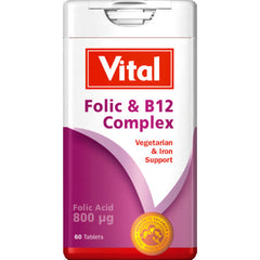 Vital Folic & B12 Complex 60 Tabs