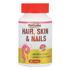 Wellvita Hair,skin & Nails 30 Softgels