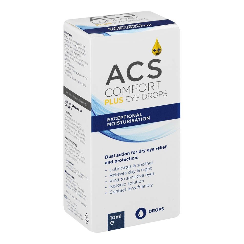 Acs Comfort Drops Plus 10ml Exceptional Moisturisation