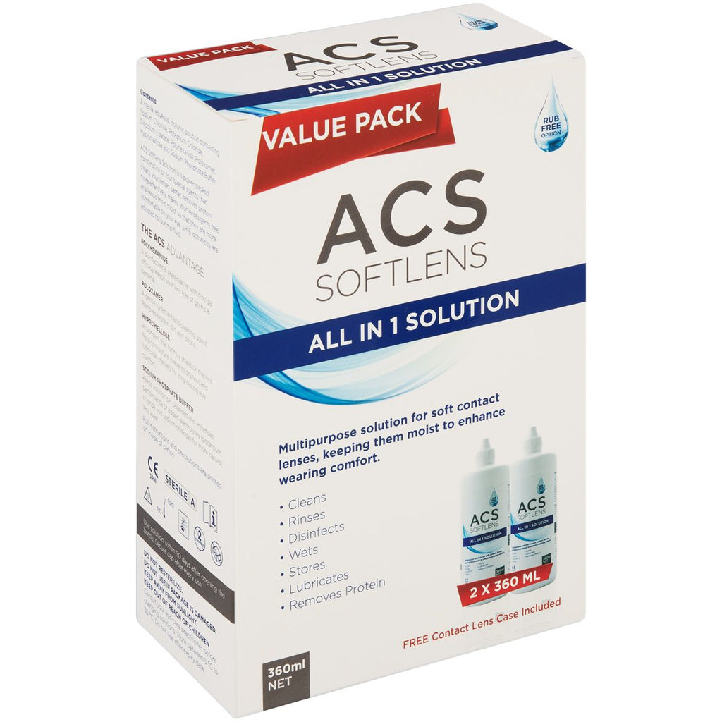 Acs Softlens Solution All In One Value Pack 2x360ml