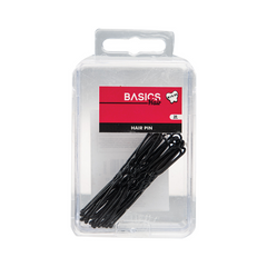 Basics Hair Pin U Shaped Black 20pcs