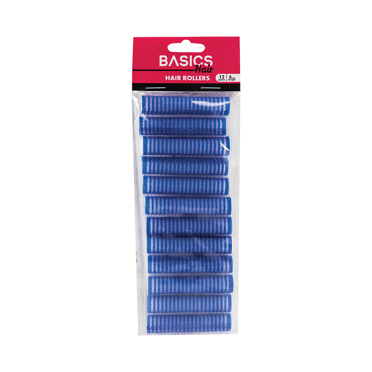 Basics Hair Roller Set Dark Blue 12pcs