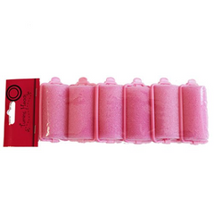 Basics Hair Rollers Foam Pink 6 Piece