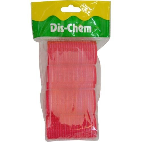 Basics Hair Rollers Velcro Red 4 Piece