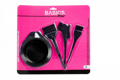 Basics Hair Tinting Set Black 4pcs