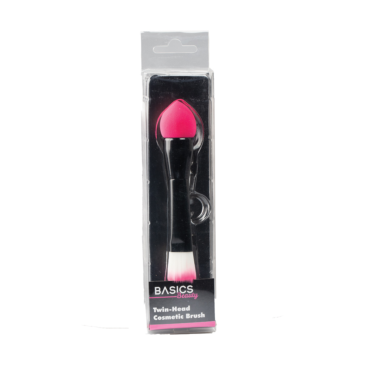 Basics Makeup Sponge/foundation Brush 2in1 Pink