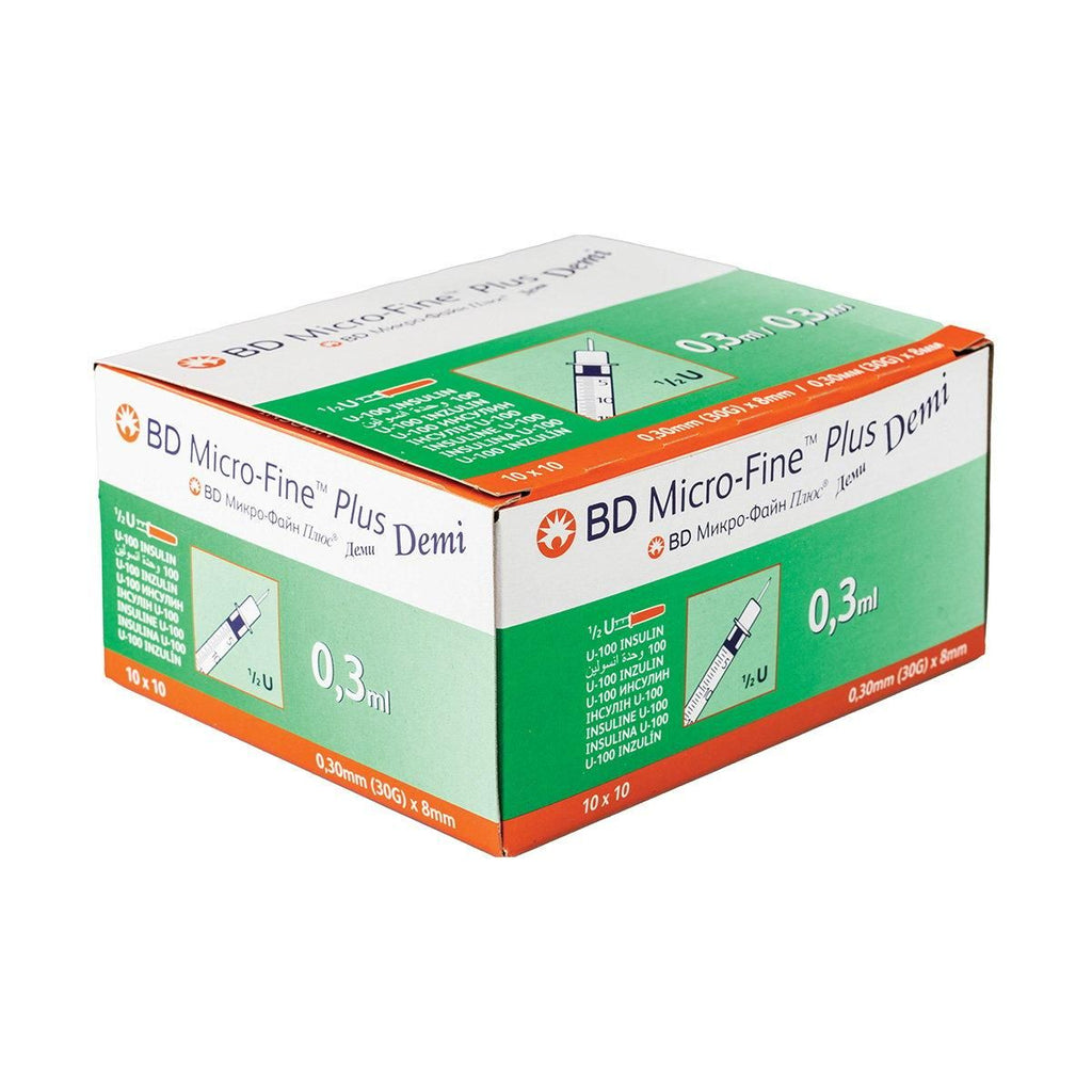 Bd Microfine Syr 0.3ml 8mm(30g) - 100