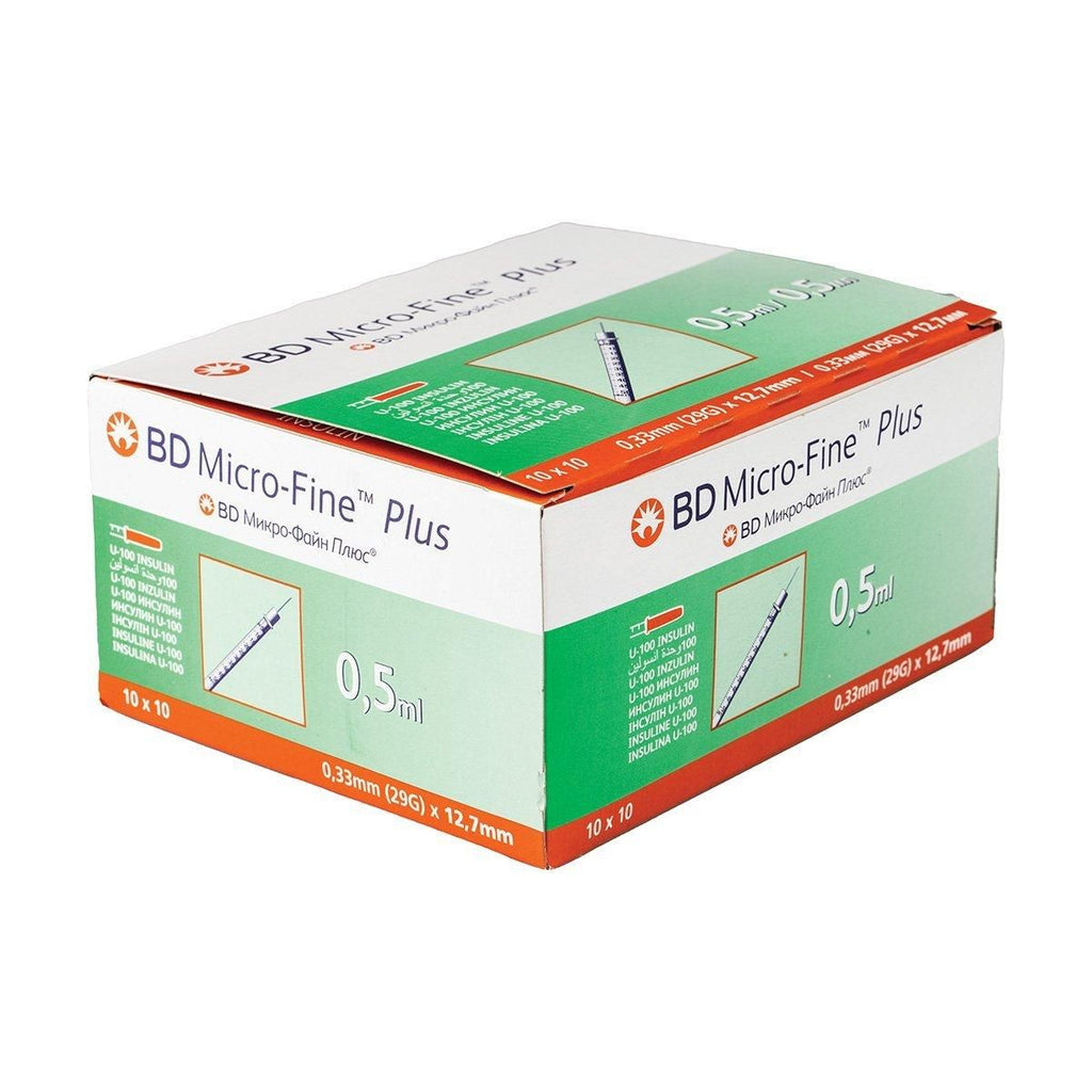 Microfine Bd Microfine Syr 0.5ml 12.7mm(29g) - 100 – ZimSeller Pharmacy