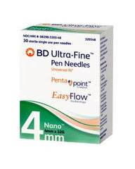 Bd Ultra-fine Pen Needle 4mmx32g 30's