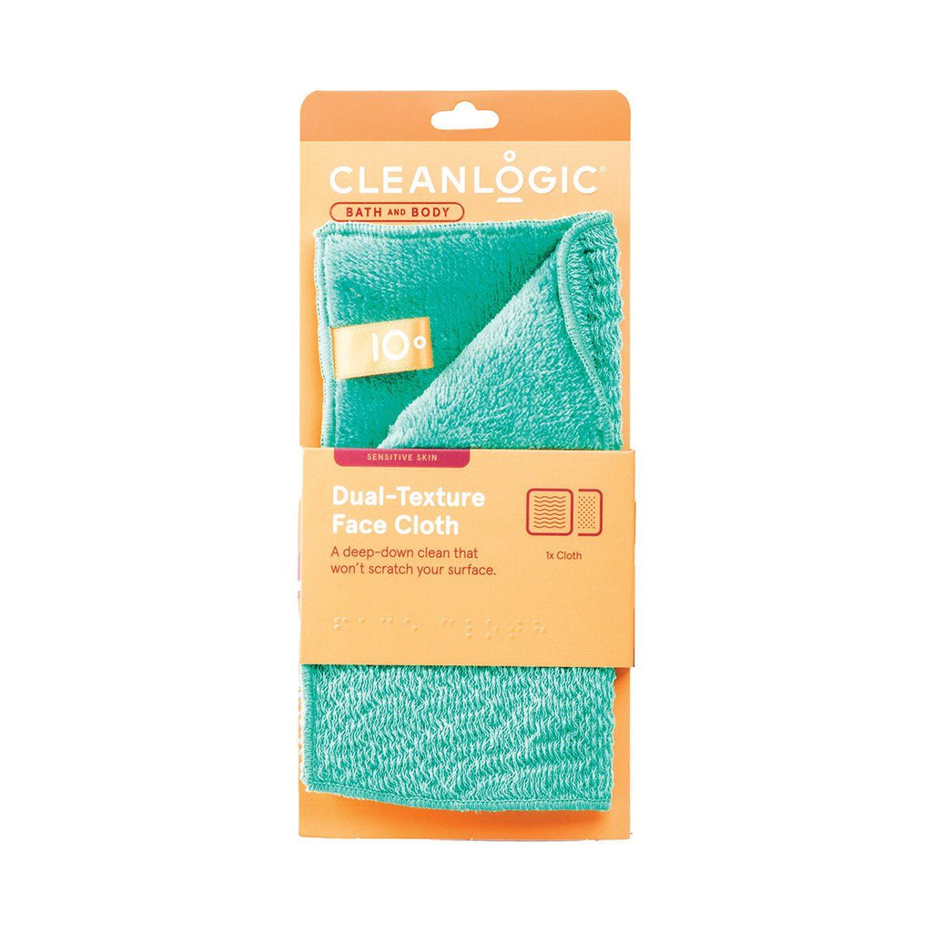 Cleanlogic Bath And Body Dual-texture Face Cloth And Makeup Remover