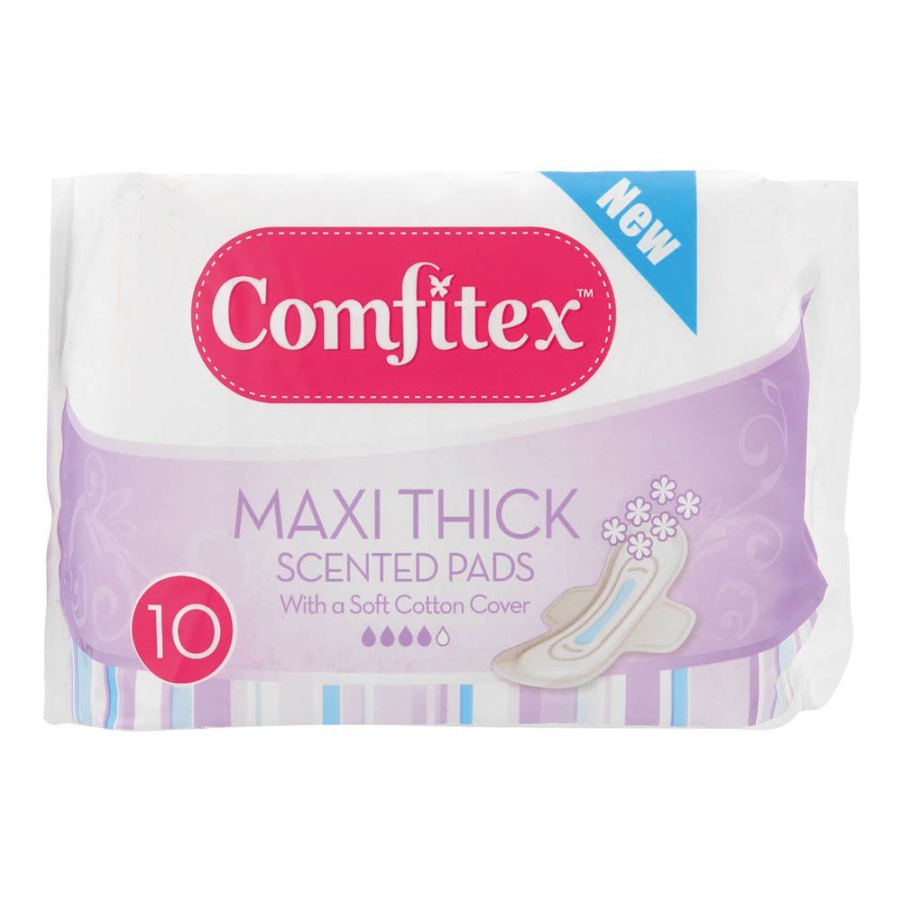 Comfitex Cotton Soft Maxi Pads 10's Scented