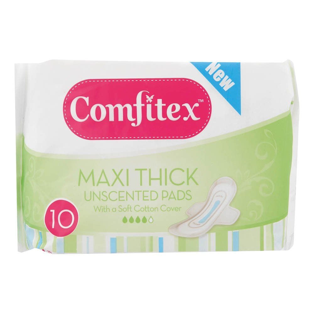 Comfitex Cotton Soft Maxi Pads 10's Unscented