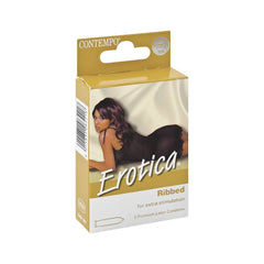 Contempo Condoms Erotica Rib 3's