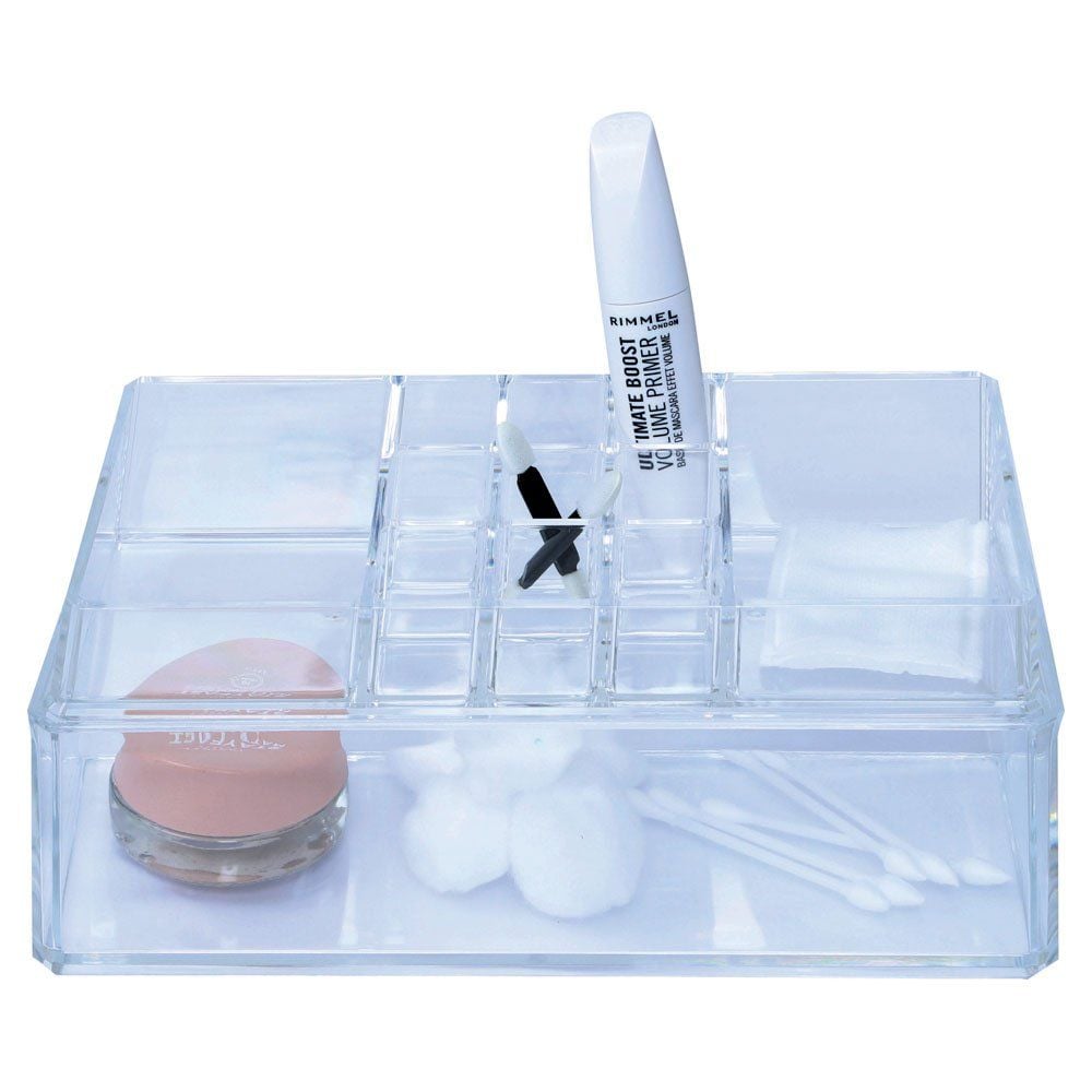 Cosmetic Organizer Plastic 11 Compart + 1 Drawer 23.3x9.4x11cm