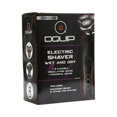 DQUIP Shaver Electric Wet & Dry Black