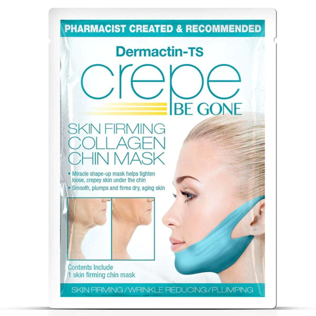 Dermactin Ts Crepe Be Gone Chin Mask 10g This Skin Firming Collagen Mask Helps To Tighten Loose Crepey Skin Under Your Chin