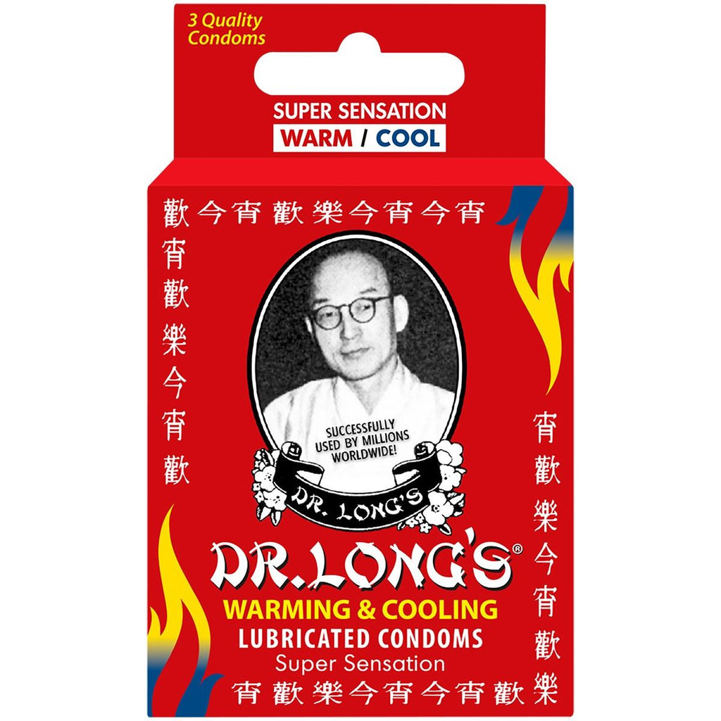 Dr Long's Condoms 3's Warmcool