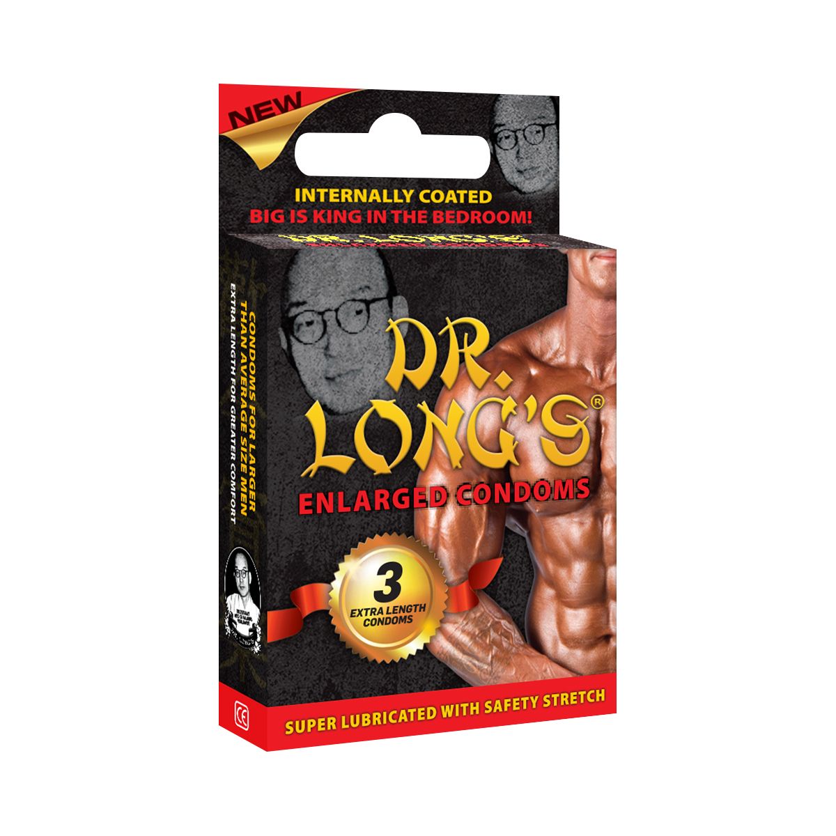 Dr Longs Enlarged Condoms 3s