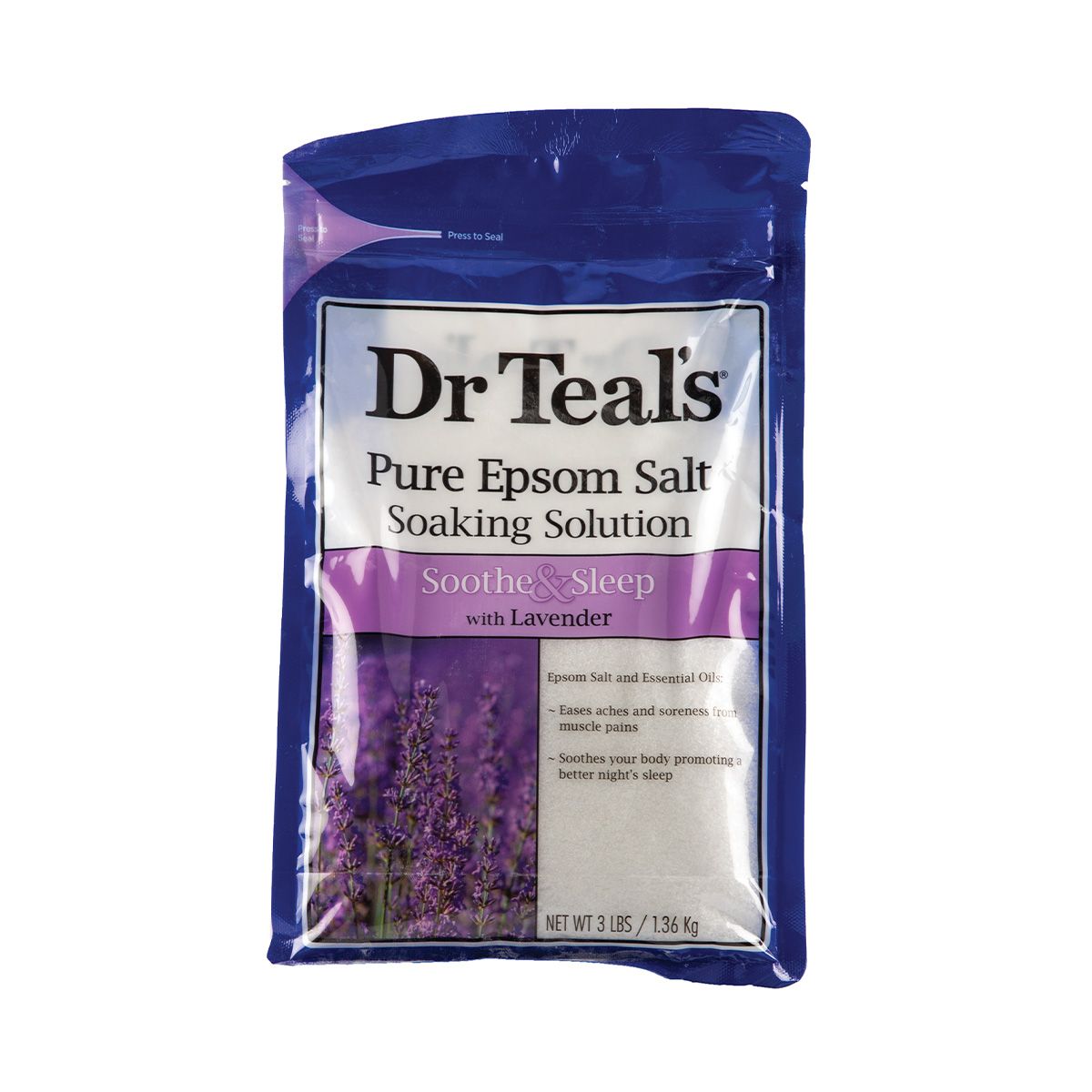 Dr Teals Epsom Salt 1.36kg Lavender