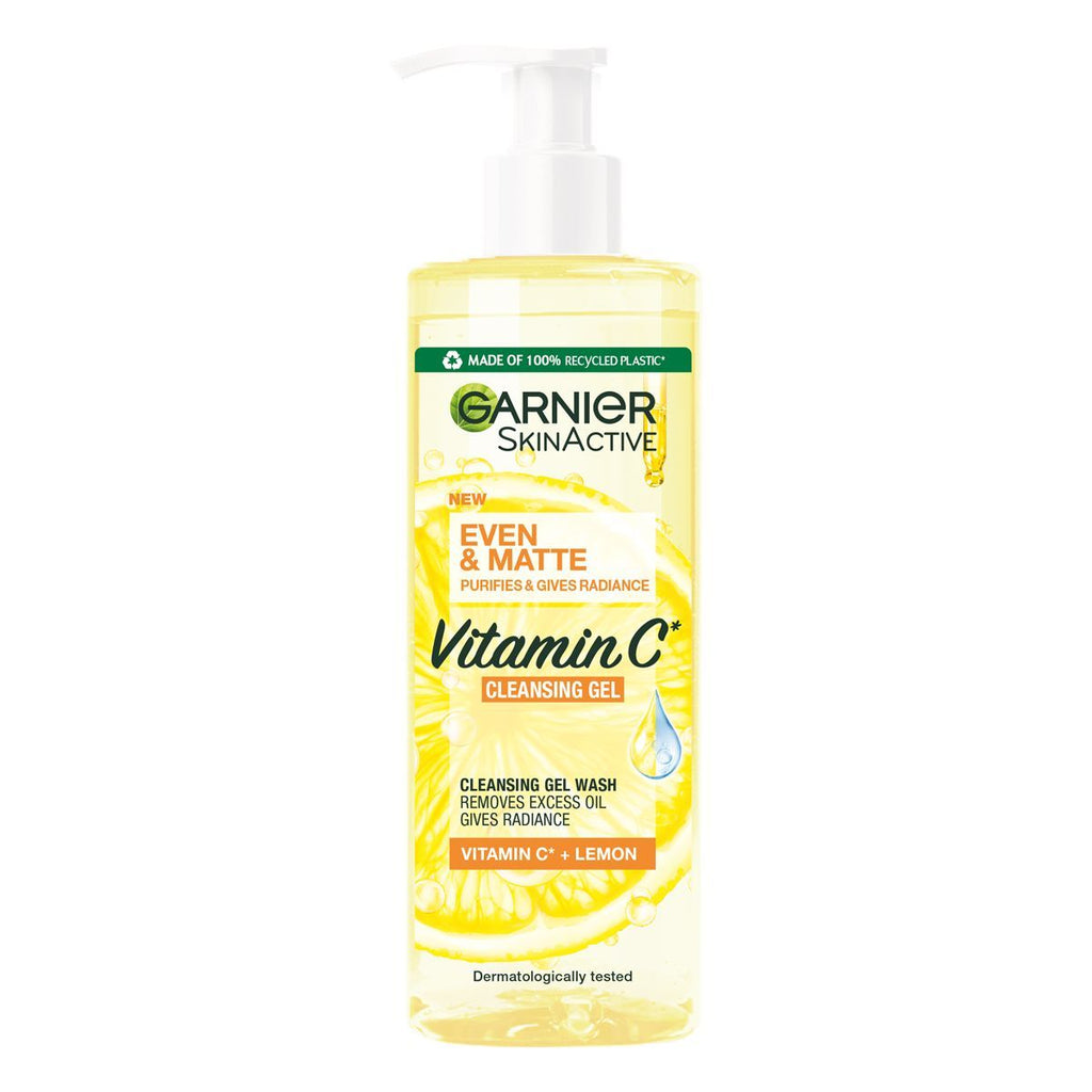 Garnier Skin Even & Matte Vit C Cleaning Gel Wash 400ml