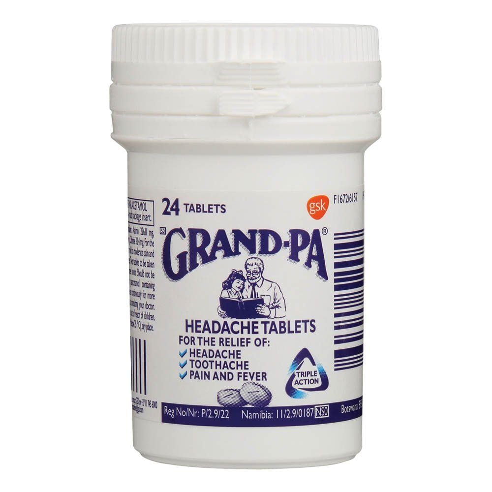Grand-pa Headache Pain Relief Tablets X24