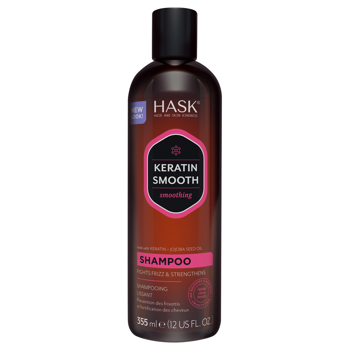 Hask Keratin Protein Smoothing Shampoo 355ml
