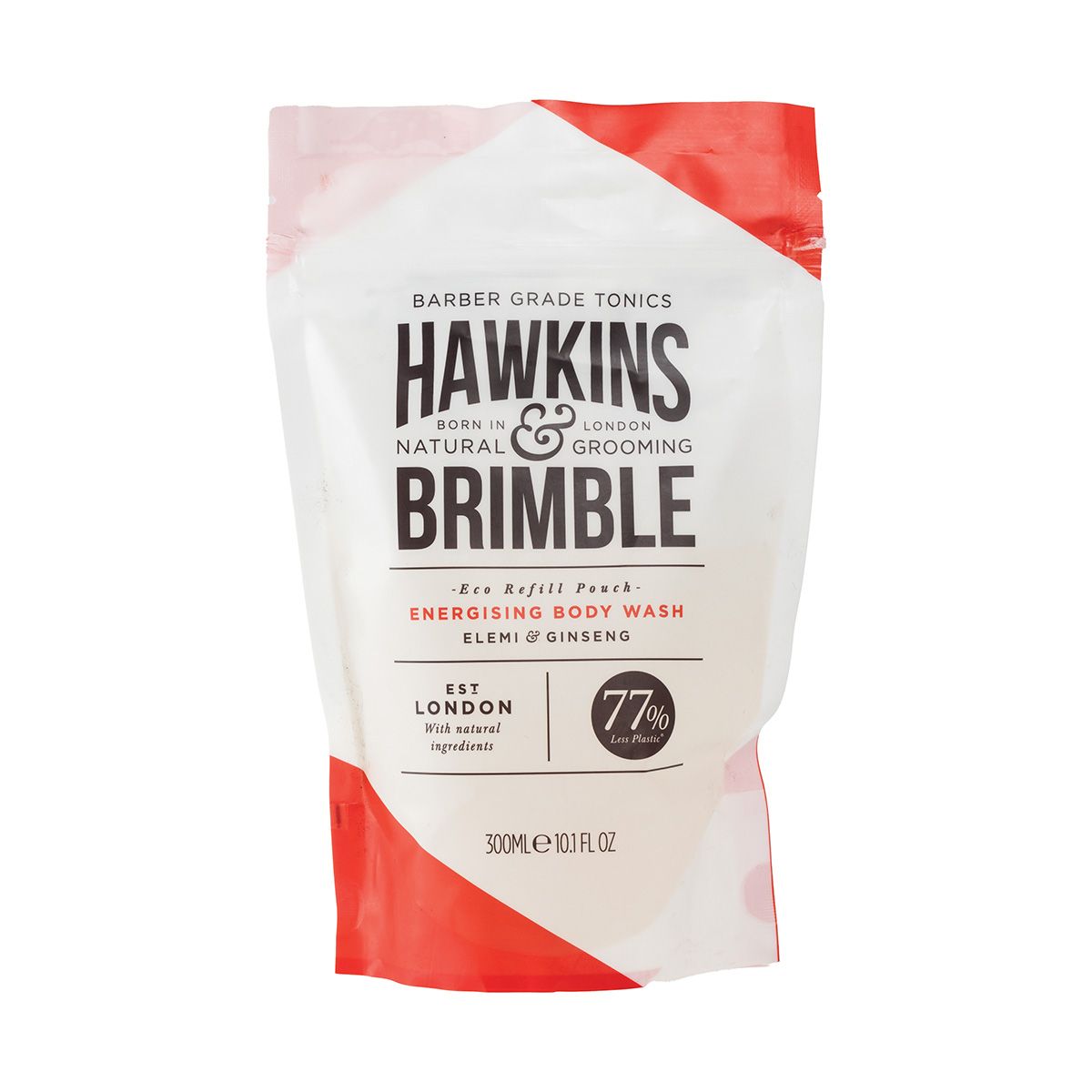 Hawkins And Brimble Energizing Body Wash Refill Pouch 300ml