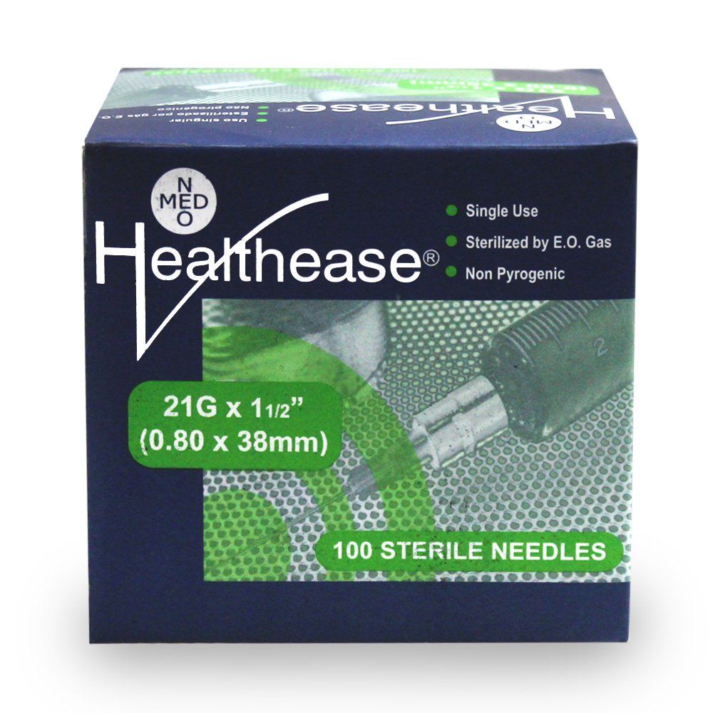 Healthease Sterile Needles 21g 100's