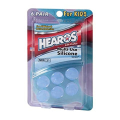 Hearos Ear Plugs Multi Purpose Silicone Kids Size 6 Pairs