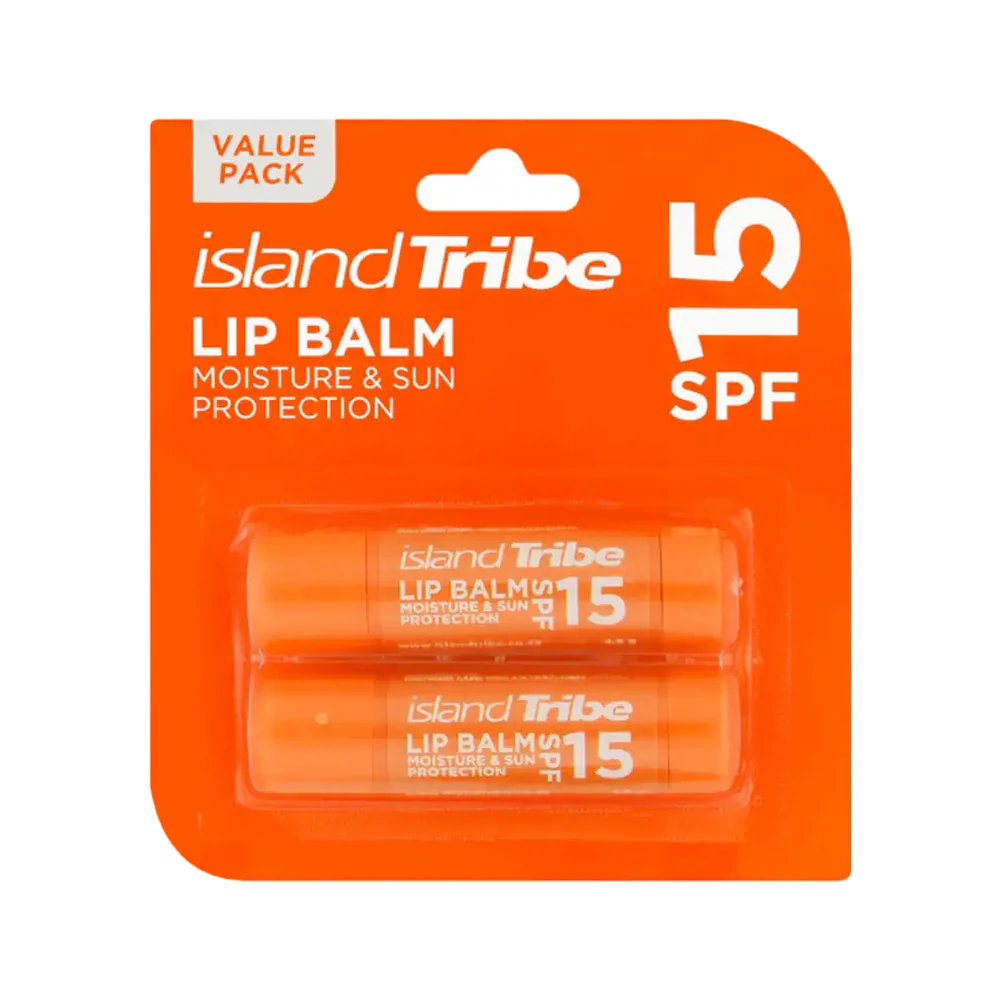 Island Tribe Spf15 Lip Balm 2x4.8g