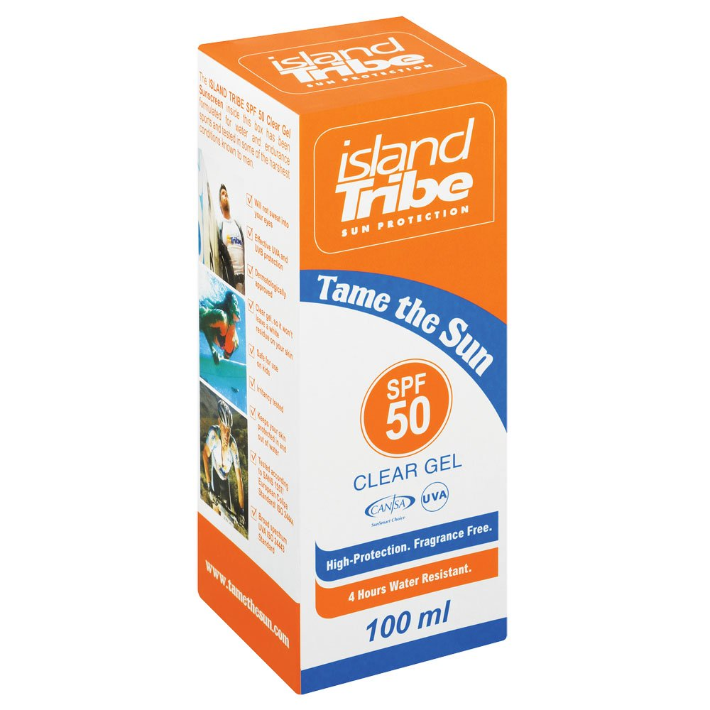 Island Tribe Spf50 Sun Protection Gel Clear 100ml