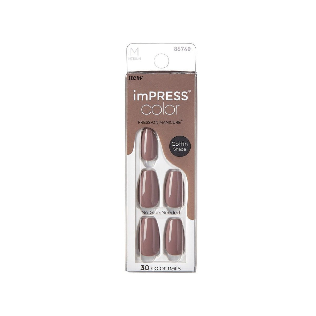 Kiss Impress Nails Medium Coffin Bubble