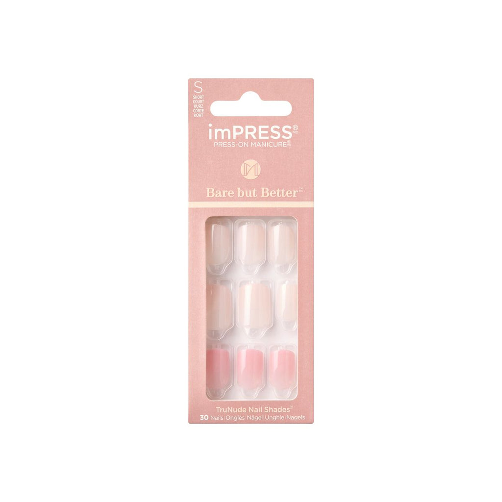 Kiss Mpress Nails Bare But Better Effortless Finish