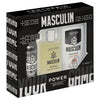 Lentheric Masculin Power Eau De Toilette 100ml Plus A Deodorant Spray 150ml And Body Lotion 250ml