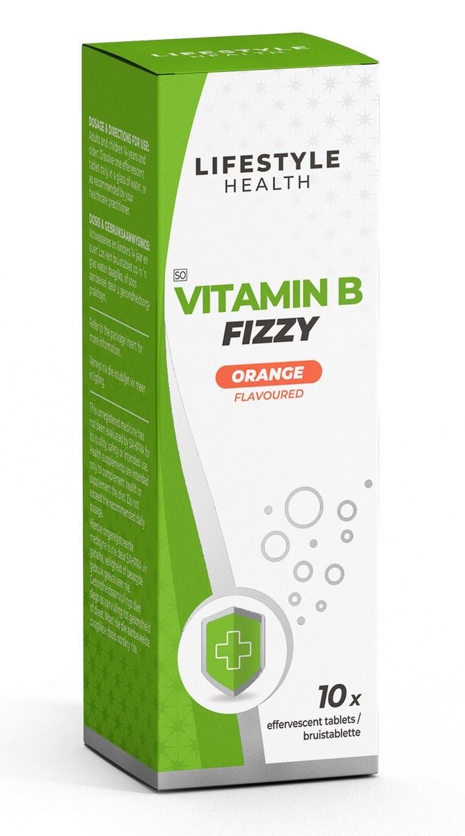 Lifestyle Vitamin B Fizzy 10'€™s Orange